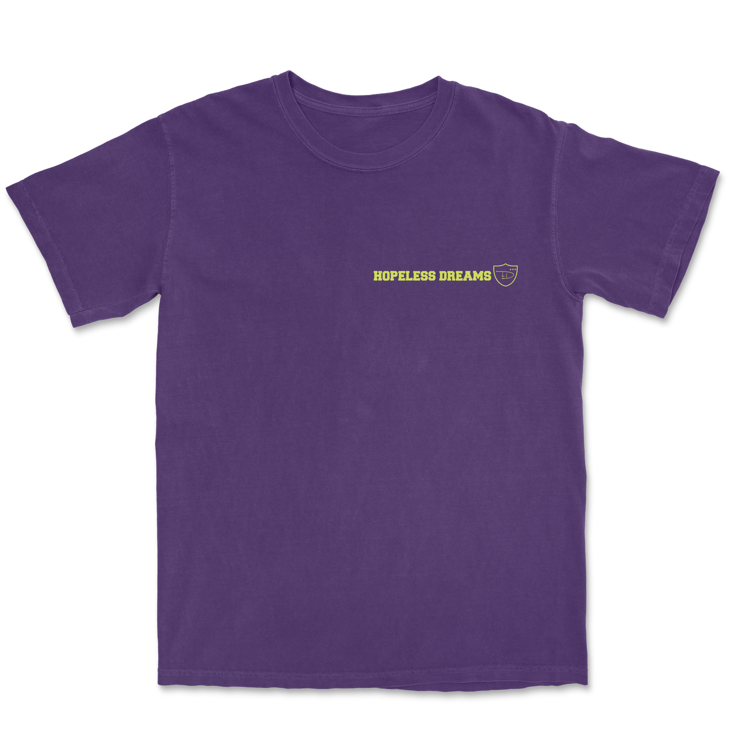 HD Script Logo Tee (Purple/Neon Yellow)