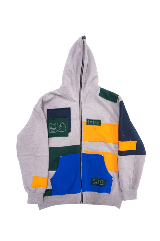 “Playground” Patchwork Hoodie