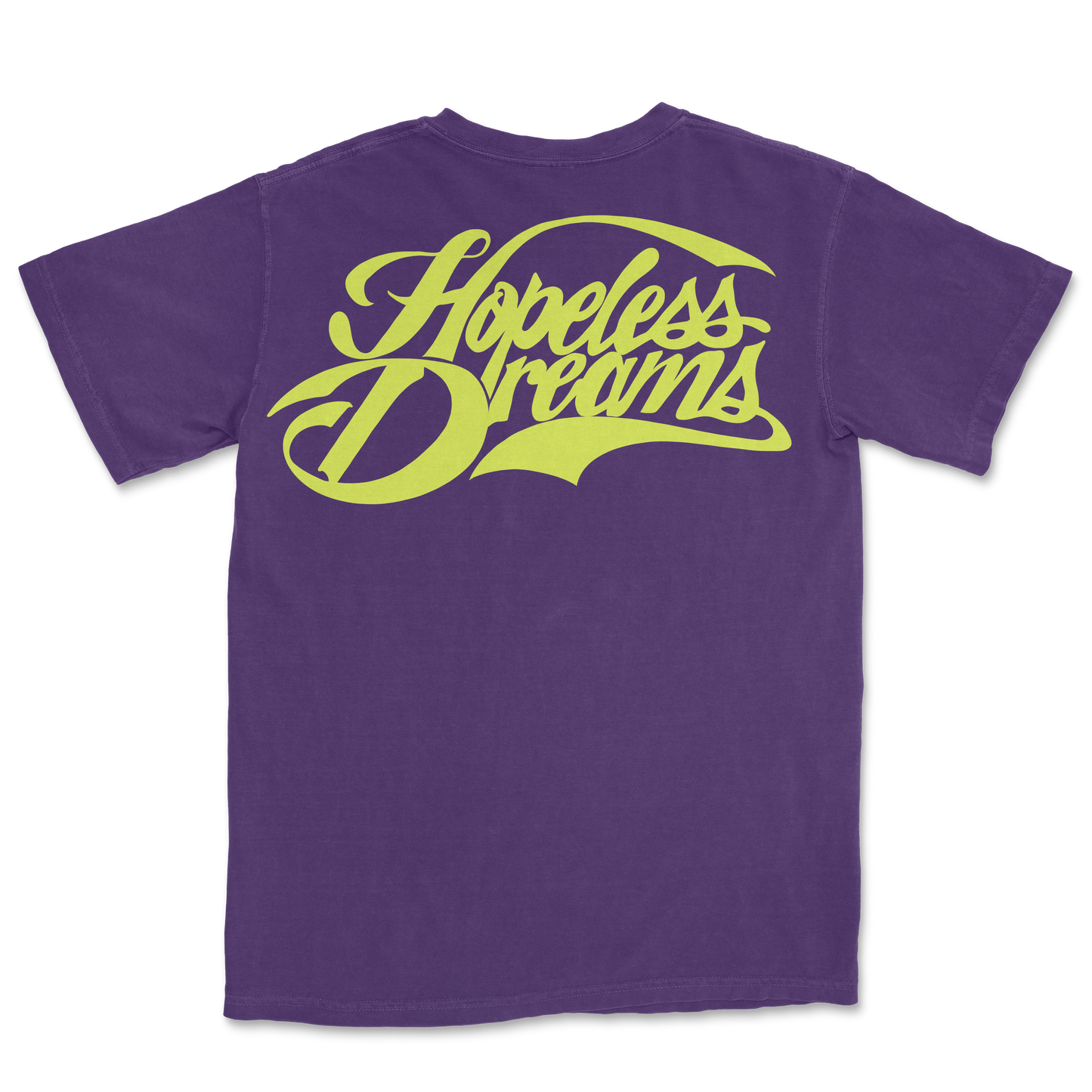 HD Script Logo Tee (Purple/Neon Yellow)