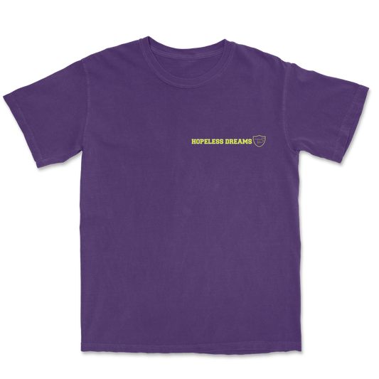 HD Script Logo Tee (Purple/Neon Yellow)